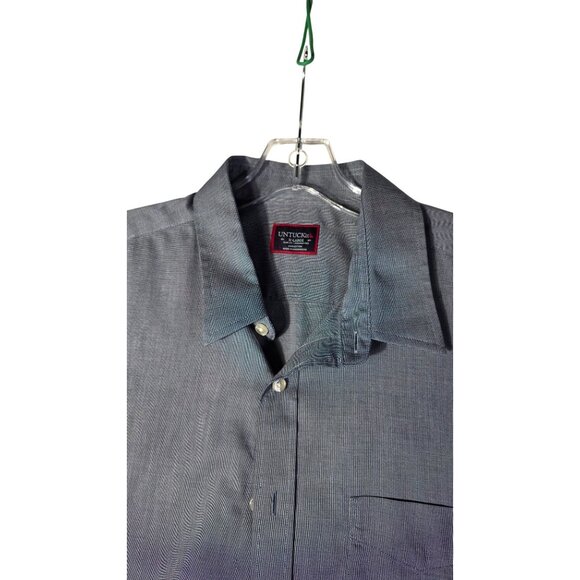 UNTUCKIT Short Sleeve Men's Casual Shirt Size XL Dark Gray - Picture 5 of 9